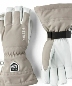 Hestra Army Leather Heli Ski 5-finger Khaki