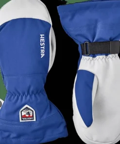 Hestra Army Leather Heli Ski Mitt Royal Hot