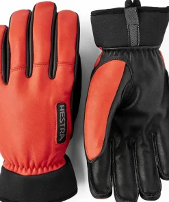 Hot Army Leather Wool Terry 5-Finger Skidkläder Herr|Handskar & Vantar Herr