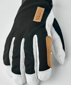 Hestra Ergo Grip Active Wool Terry - 5 Finger Black/Off White Svart / Offwhite Online