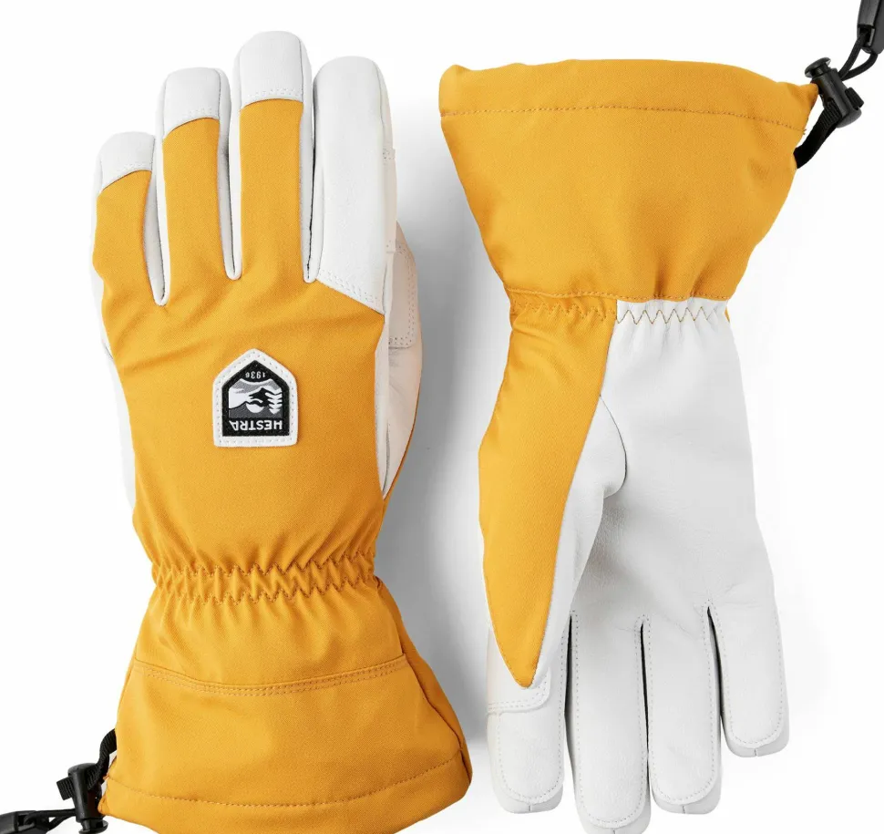 Hestra Flextron Motion 5-Finger Mustard/Offwhite