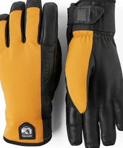 Hestra Flextron Motion Short 5-Finger Mustard/Black