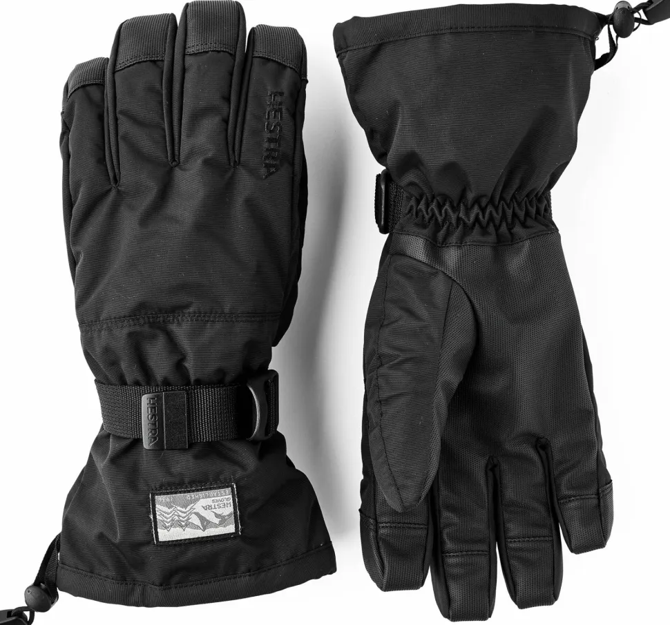 Hestra Gauntlet Sr. - 5 Finger Black/Black