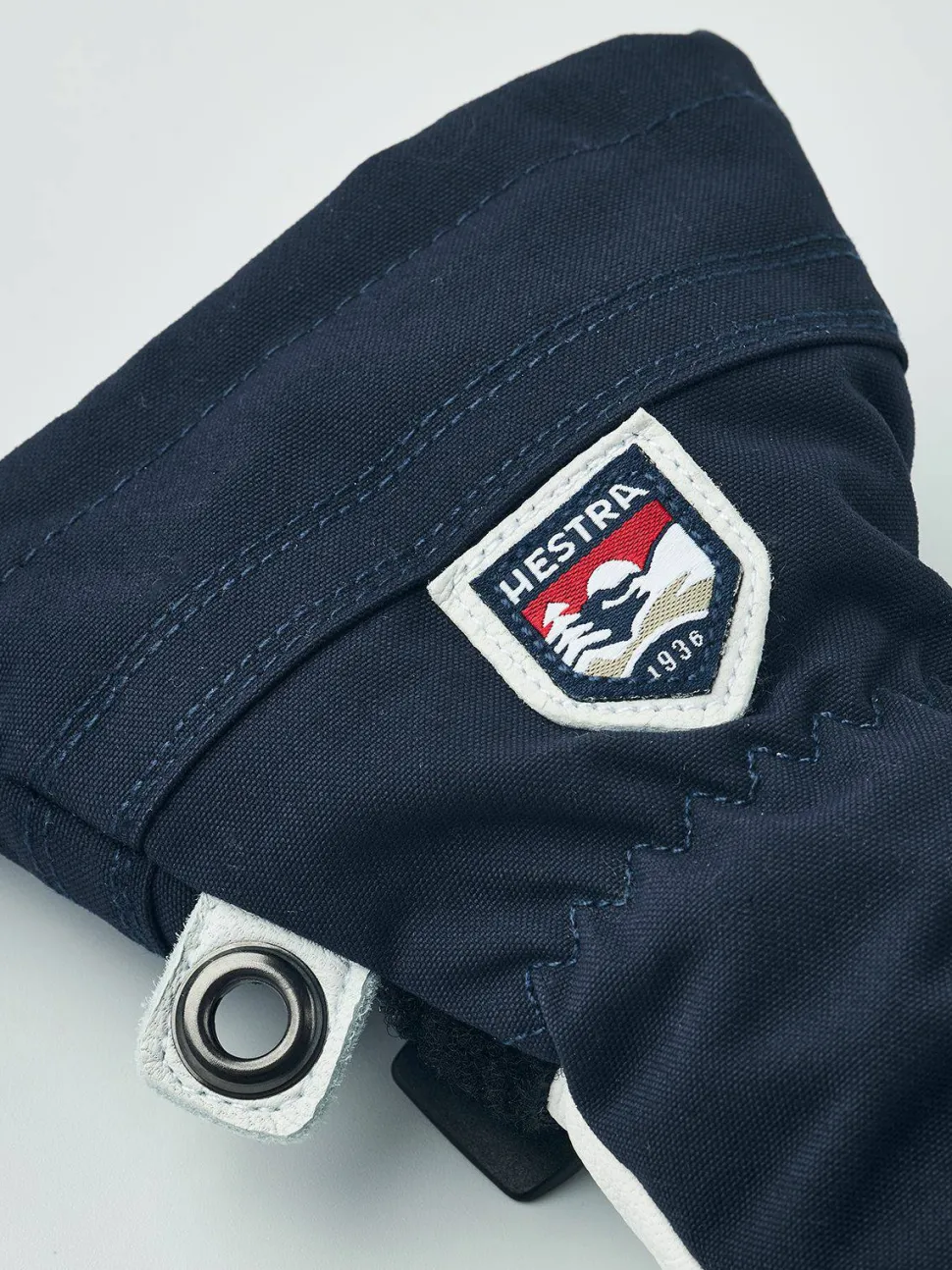 Hestra Juniors' Army Leather Heli Ski 3-Finger Navy