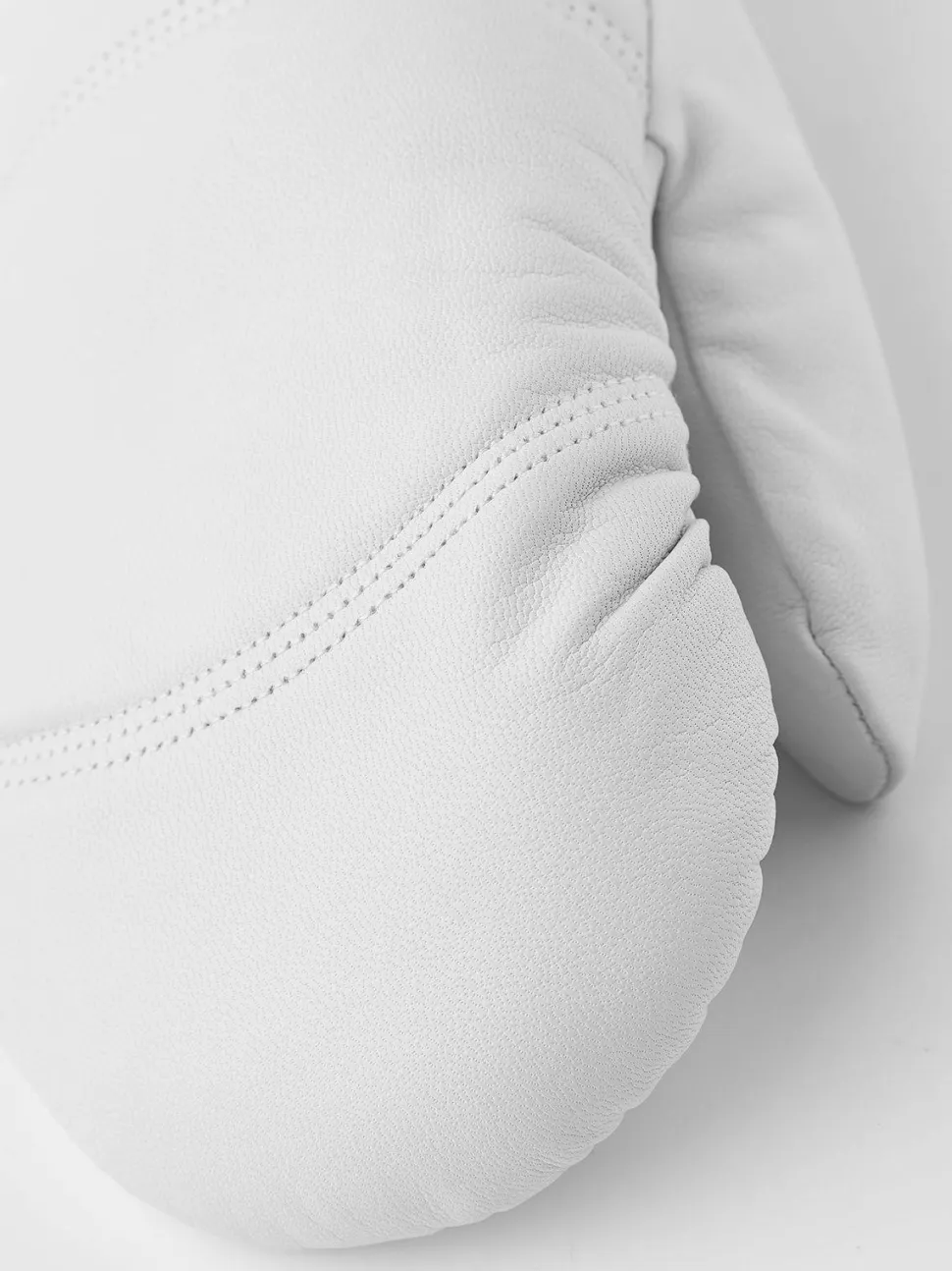 Hestra Leather Box Mitt Off White