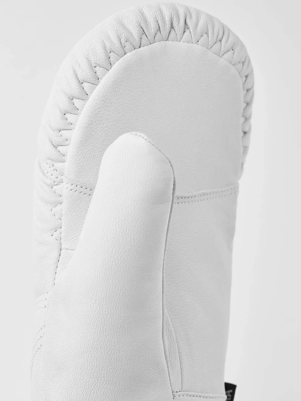 Hestra Leather Box Mitt Off White