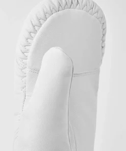 Hestra Leather Box Mitt Off White Offwhite