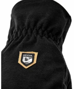 Hestra Merino Windwool Liner - 5 Finger Black