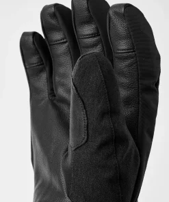 Hestra Powder Gauntlet 5-Finger Black Svart New