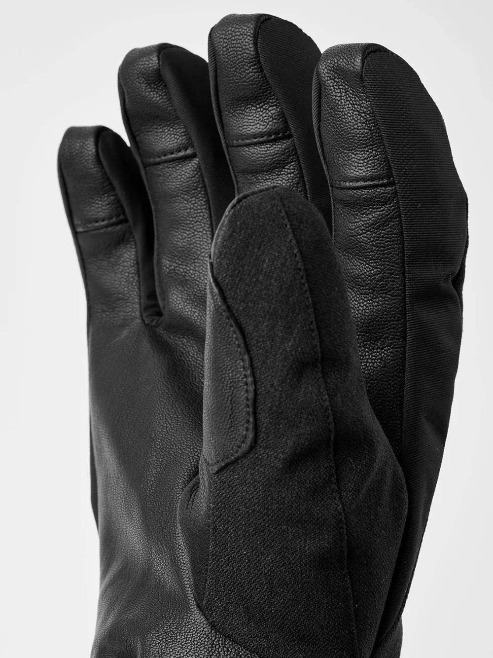Hestra Powder Gauntlet 5-Finger Black Svart New