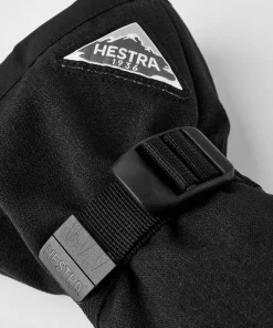 Hestra Powder Gauntlet 5-Finger Black Svart New
