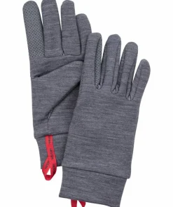 Outlet Touch Point Warmth - 5 Finger Grey Handskar & Vantar Herr