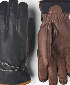Hestra Wakayama 5-Finger Navy/Brown Sale