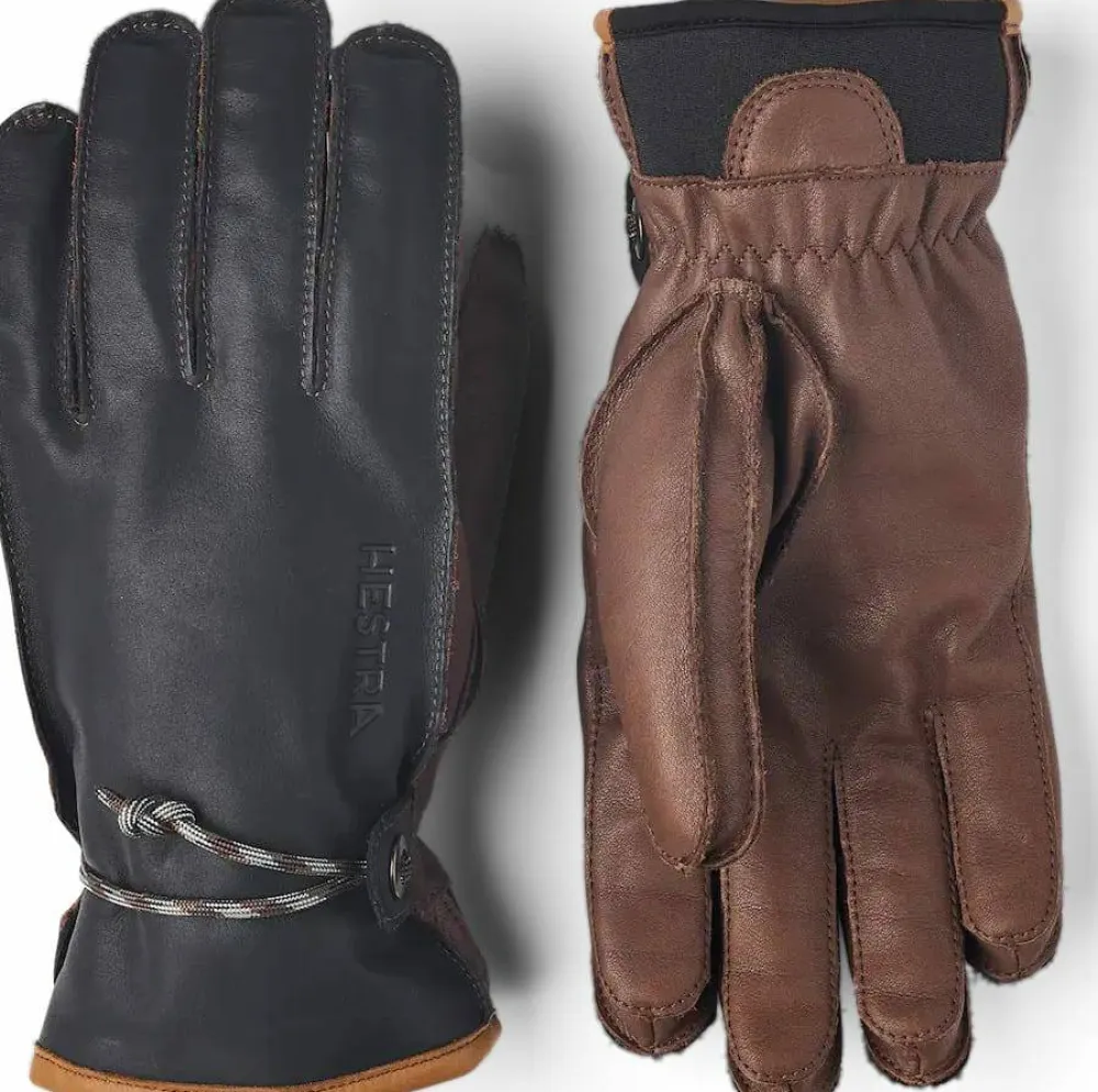 Hestra Wakayama 5-Finger Navy/Brown Sale