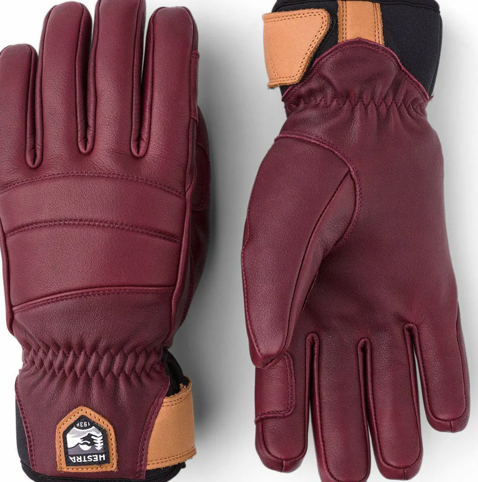 Hestra Women's Fall Line - 5 Finger Bordeaux