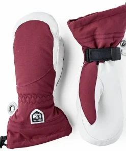 Hestra Women's Heli Ski Female Mitt Bordeaux/Offwhite New