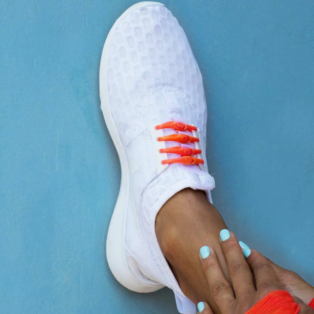 Hickies No Tie Laces 2.0 Orange Hot
