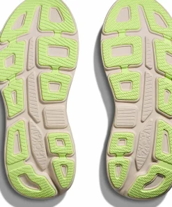 Hoka Men's Bondi 9 Grout/Neon Yuzu Hot