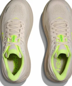 Hoka Men's Bondi 9 Grout/Neon Yuzu Hot