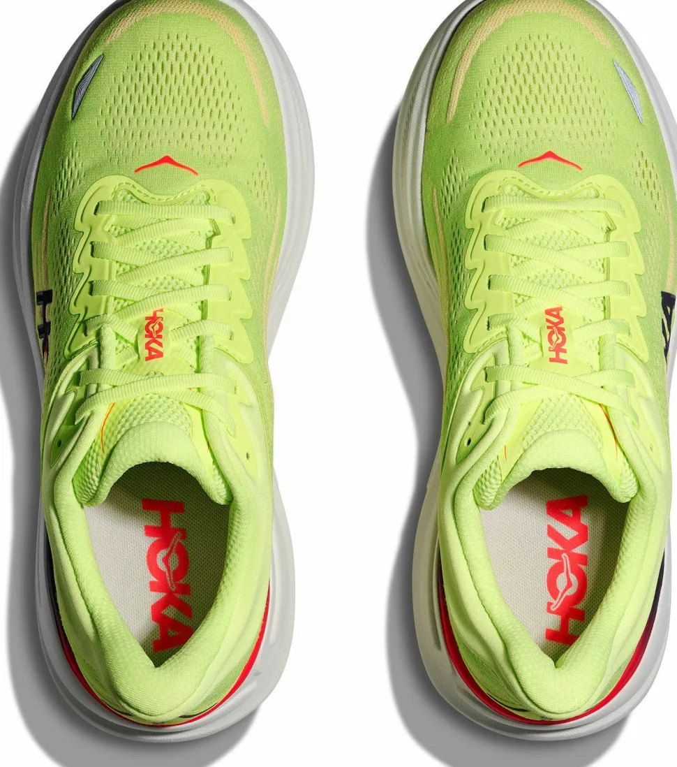 Hoka Men's Bondi 9 Wide Neon Yuzu/Sunlight