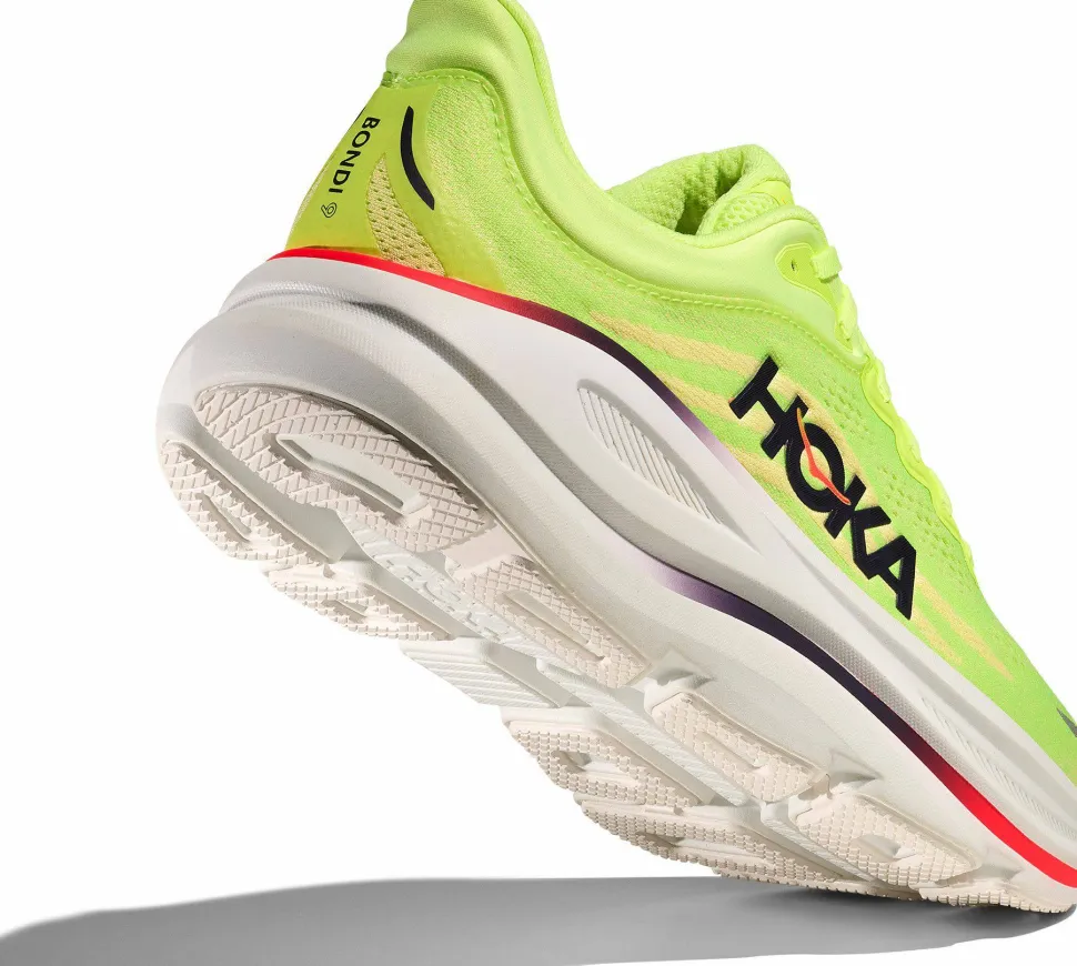 Hoka Men's Bondi 9 Wide Neon Yuzu/Sunlight
