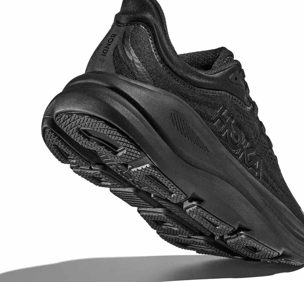 Hoka Men's Bondi 9 X-Wide Black/Black Sale