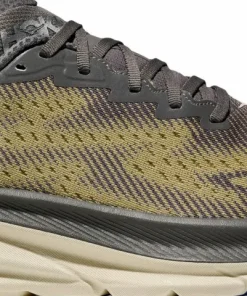 Hoka Men's Clifton 9 GORE-TEX Gravel/Eggshell Outlet
