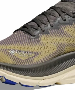 Hoka Men's Clifton 9 GORE-TEX Gravel/Eggshell Outlet