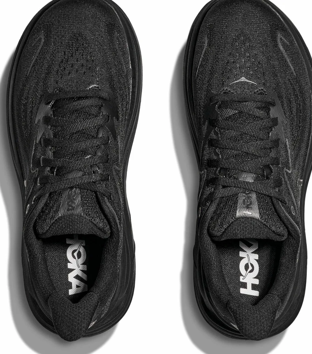 Hoka Men's Clifton 10 Wide Black/Black Hot