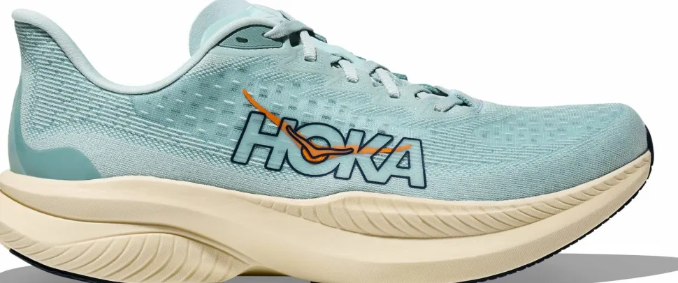 Hoka Men's Mach 6 Clear Sea/Sea Water