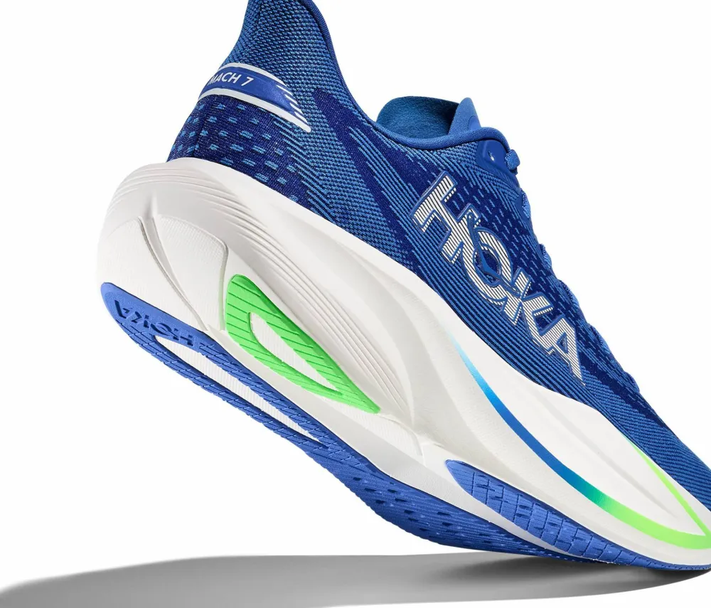 Hoka Men's Mach 7 Cobalt Blue/Neon Green Online