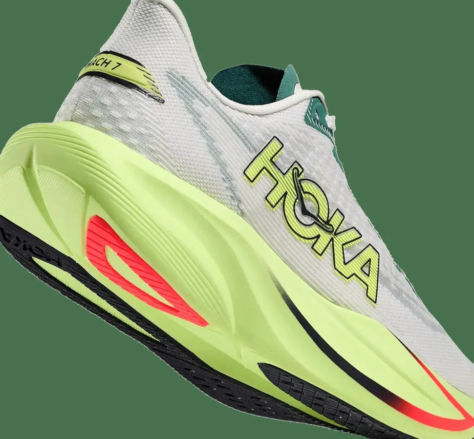 Hoka Men's Mach 7 Frost/Neon Yuzu