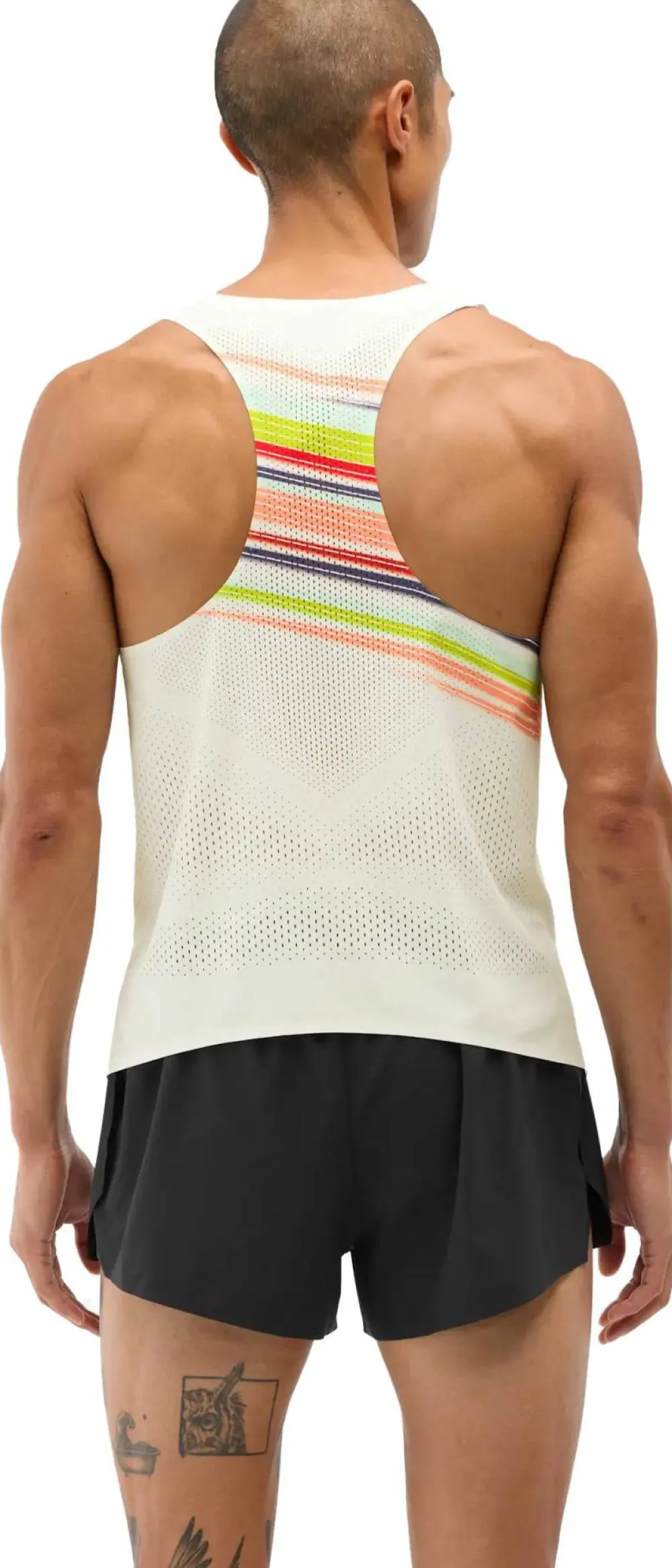 Hoka Men's Race Day Singlet Alabaster Flare