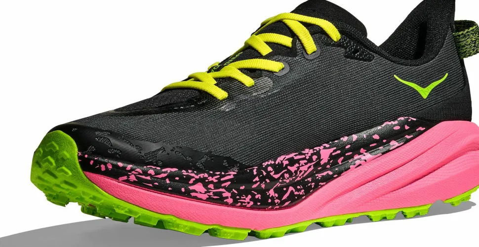 Hoka Men's Speedgoat 6 Black/Neon Rose