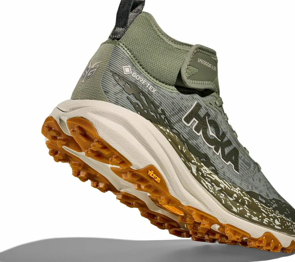 Hoka Men's Speedgoat 6 Mid GORE-TEX Sea Moss/Oat Milk Online