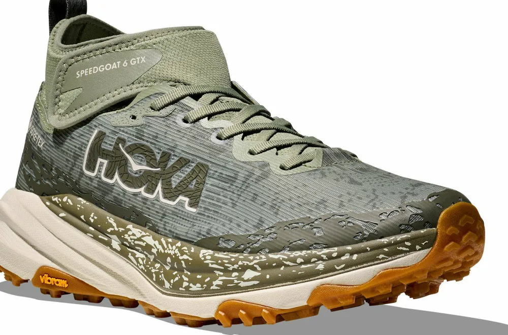 Hoka Men's Speedgoat 6 Mid GORE-TEX Sea Moss/Oat Milk Online