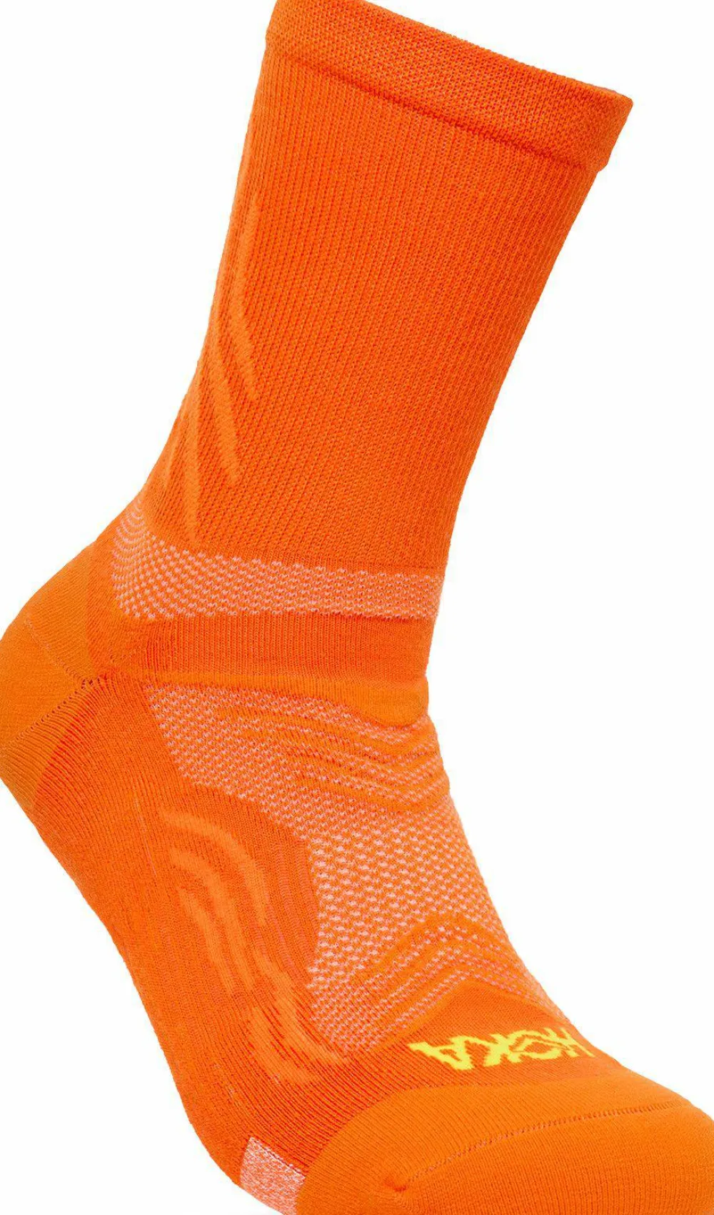 Hoka Unisex Bondi 9 Crew Run Sock Electric Tangerine Online