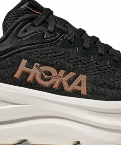 Hoka Women's Bondi 9 Black/Rose Gold