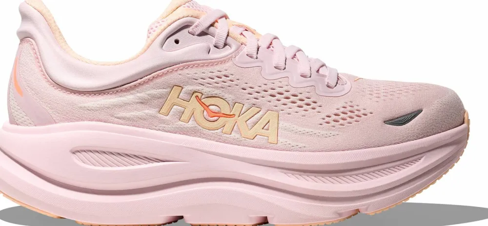 Hoka Women's Bondi 9 Lilac Cream/Tangerine Glow Discount