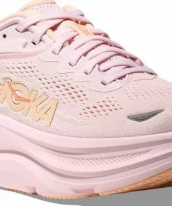 Hoka Women's Bondi 9 Lilac Cream/Tangerine Glow Discount