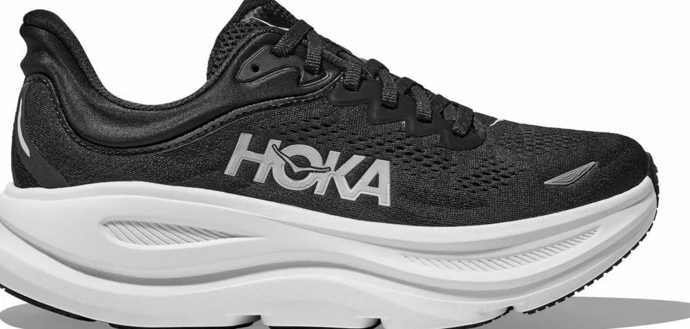 Hoka Women's Bondi 9 X-Wide Black/White Clearance