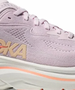 Hoka Women's Clifton 10 Wide Lilac Cream/Tangerine Glow