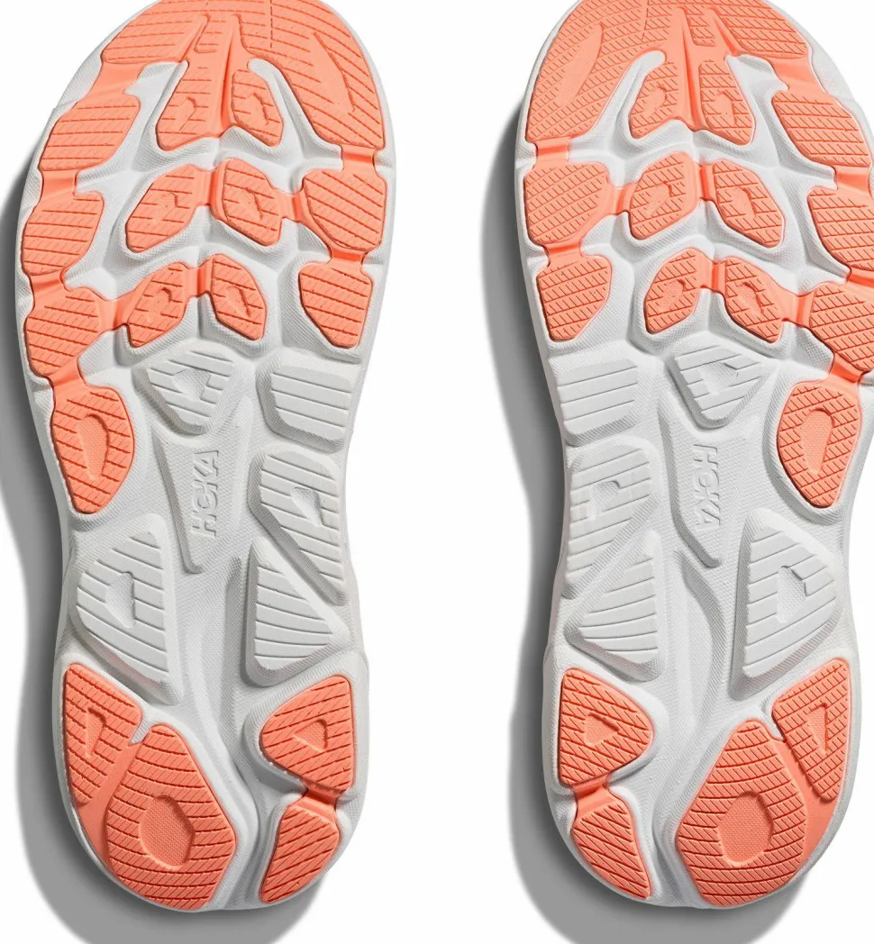 Hoka Women's Clifton 10 Wide Lilac Cream/Tangerine Glow