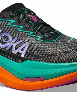 Hoka Women's Mach X 2 Wide Black/Electric Aqua