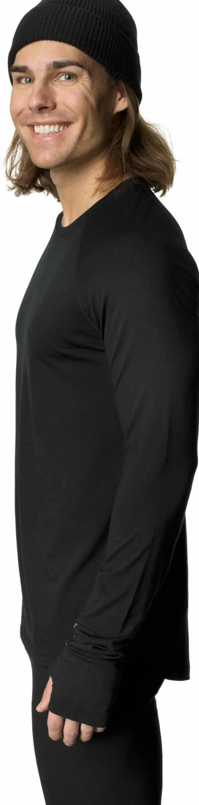 Houdini Men's Desoli Light Crew True Black Hot