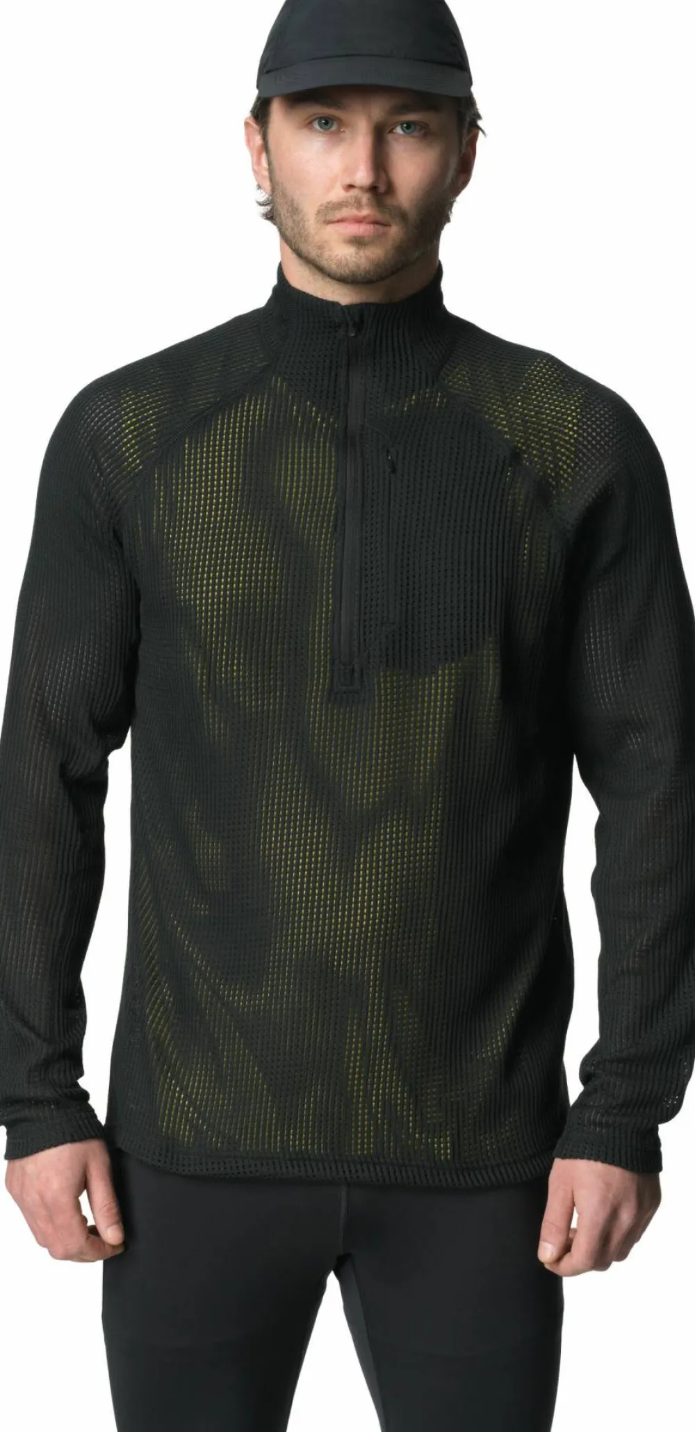 Houdini Men's Pace Flow Half Zip True Black New