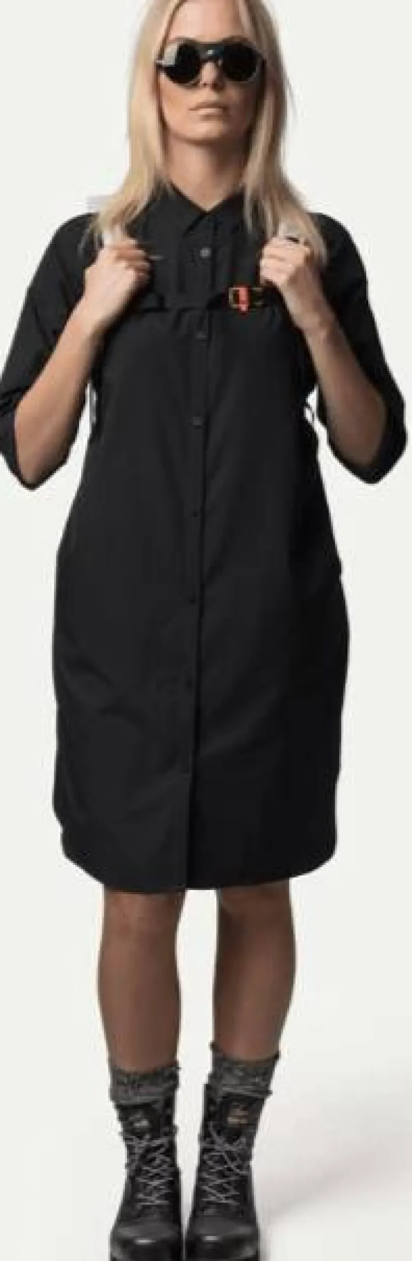 Houdini Women's Route Shirt Dress II True Black Discount