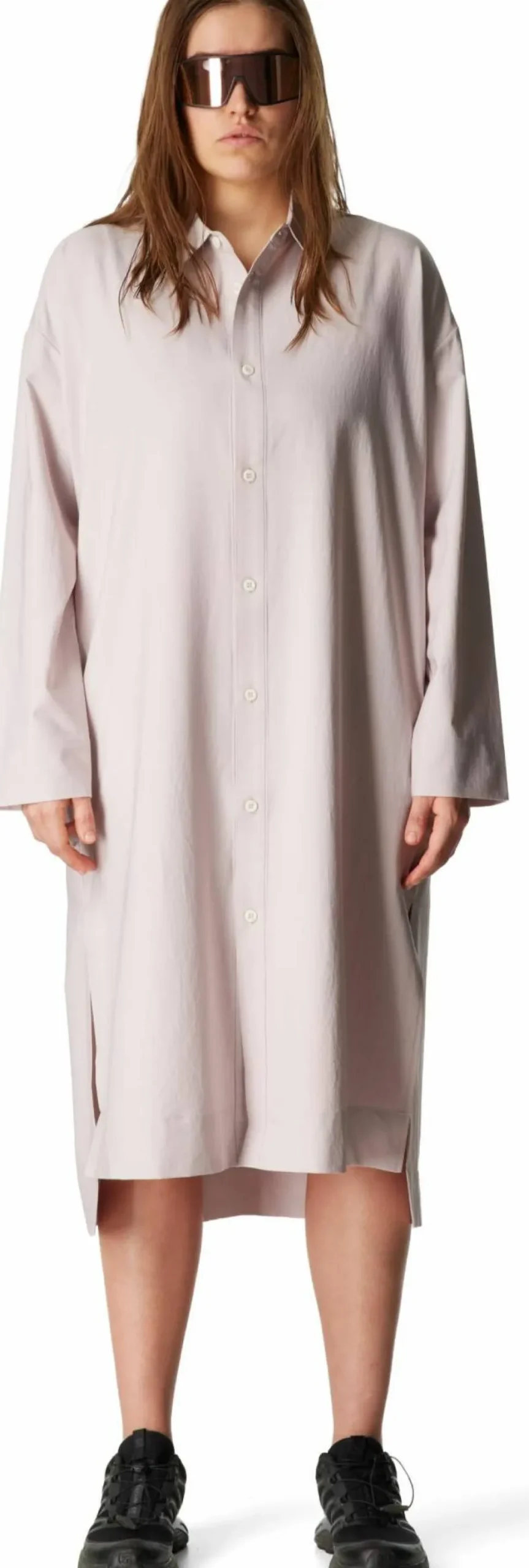 Houdini Women's Route Shirt Dress II Silver Purple