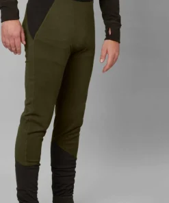 Härkila Men's Base Warm Long Johns Willow green/Shadow brown Hot