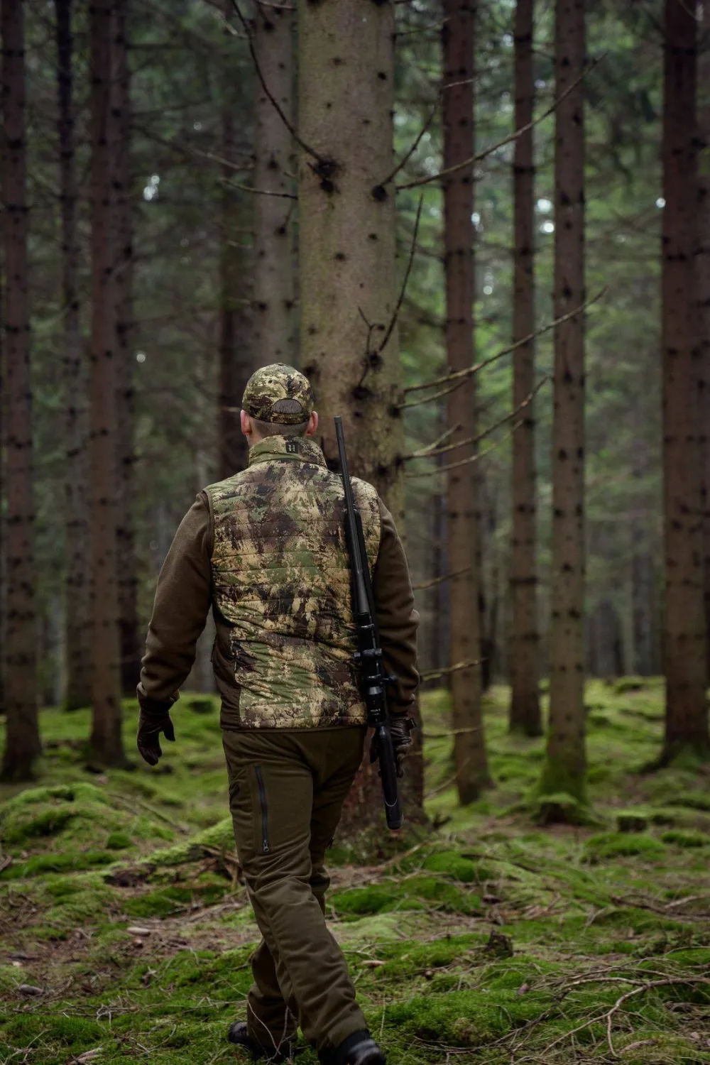 Härkila Men's Deer Stalker Camo Reversible Packable Waistcoat Willow Green/Axis MSP Forest Willow Green/Axis Msp®Forest Discount